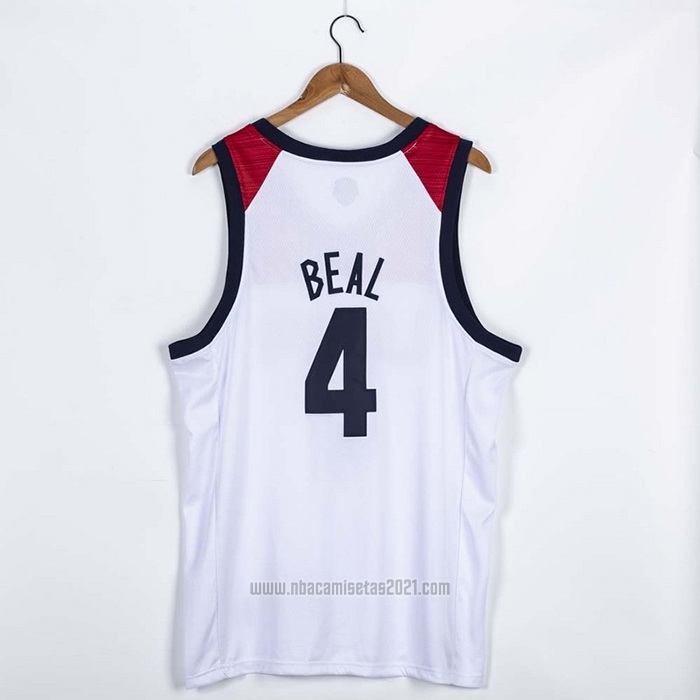Camiseta USA 2021 Bradley Beal #4 Blanco